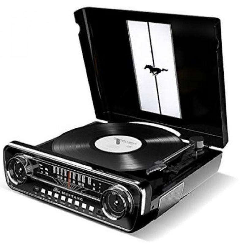 LP플레이어 아이온 머스탱 LP 미국 포드 레코더 빈티지 4-in-1 classic-car-styled Music Center
